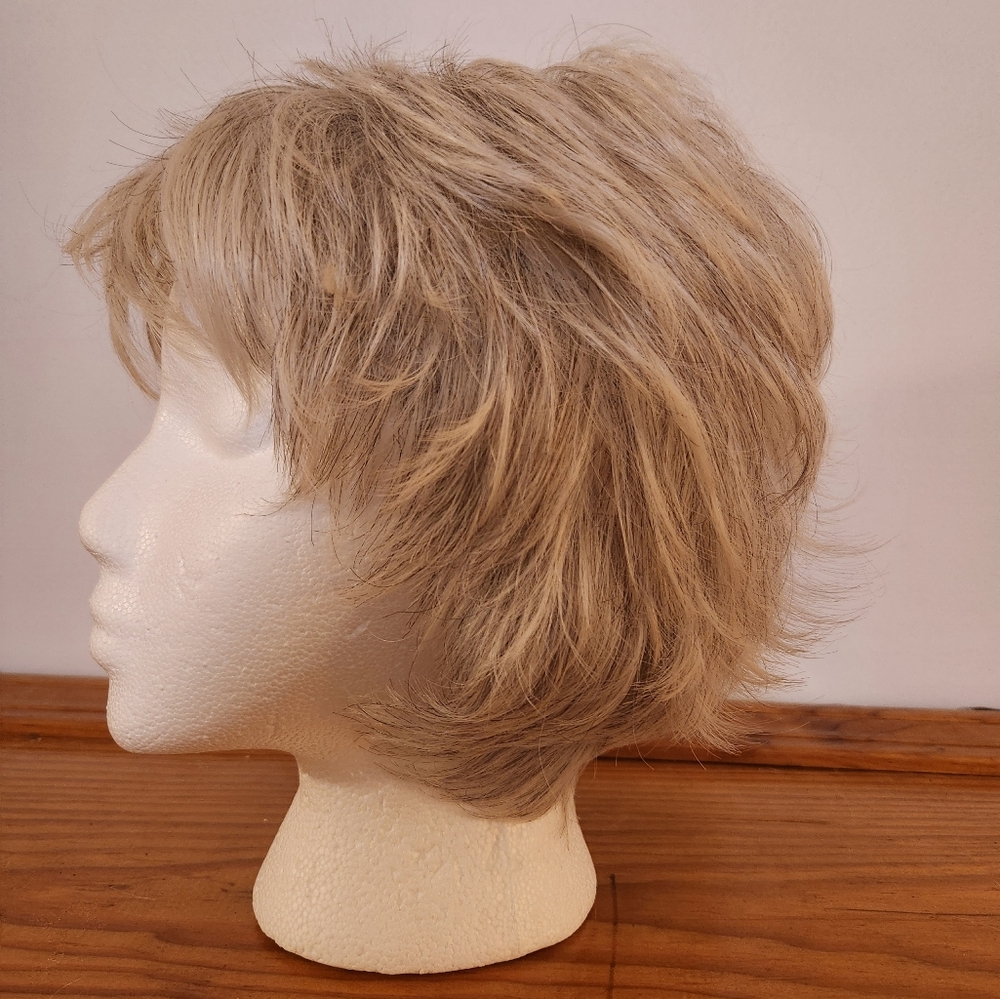 Silver Textured Wig with Tousled Waves